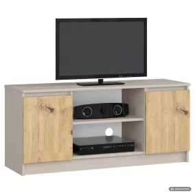   AKORD Furniture Factory CLP RTV K120 TV-szekrény Laminált Kaszmír / Artisan Tölgy Kétajtós