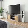 AKORD Furniture Factory CLP RTV K120 TV-szekrény Laminált Kaszmír / Artisan Tölgy Kétajtós