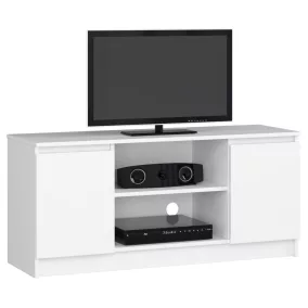 AKORD CLP TV Szekrény 120 Laminált Fehér Matt