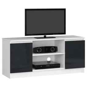   AKORD Modern TV Szekrény 120 Grafitszürke Akril Magasfényű