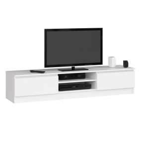 AKORD CLP K160 TV-szekrény Laminált Fehér Matt