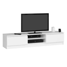 AKORD CLP K160 TV-szekrény Laminált Fehér Matt
