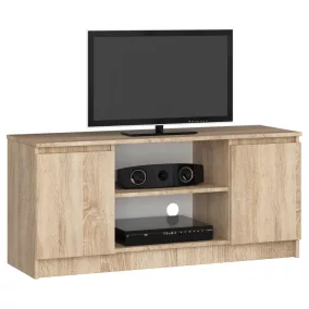 AKORD CLP TV-szekrény Sonoma Tölgy 120cm Laminált
