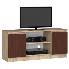 AKORD CLP TV-szekrény 120 Sonoma Tölgy Wenge Laminált