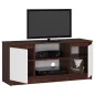AKORD Modern TV szekrény 120 Laminált Wenge-Fehér