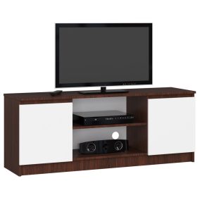 Tv Szekrény 140 cm 2a 1p Wenge / Fehér