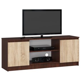 Tv Szekrény 140 cm 2a 1p Wenge / Sonoma