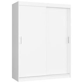 AKORD CLP MONO Tolóajtós Szekrény Laminált Fehér 150 cm