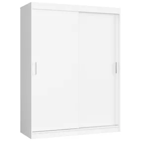 AKORD CLP MONO Tolóajtós Szekrény Laminált Fehér 150 cm