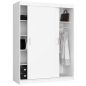 AKORD CLP MONO Tolóajtós Szekrény Laminált Fehér 150 cm