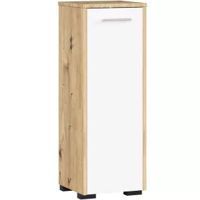   AKORD FIN S30 Fürdőszobai Álló Szekrény Artisan Tölgy-Fehér