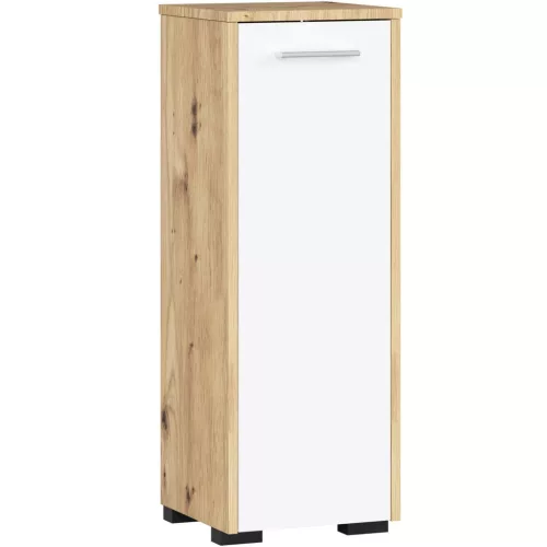 AKORD FIN S30 Fürdőszobai Álló Szekrény Artisan Tölgy-Fehér