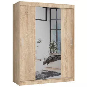 AKORD CLP Sonoma Tükrös Tolóajtós Szekrény 150