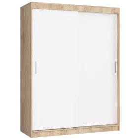   AKORD Mono CLP Tolóajtós Szekrény Sonoma Tölgy-Fehér 150cm