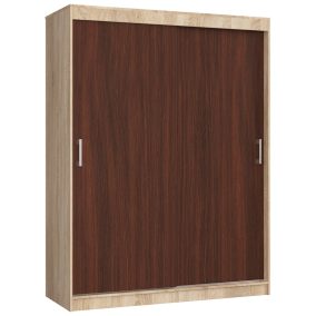   AKORD CLP MONO Tolóajtós szekrény sonoma tölgy/wenge 150 cm