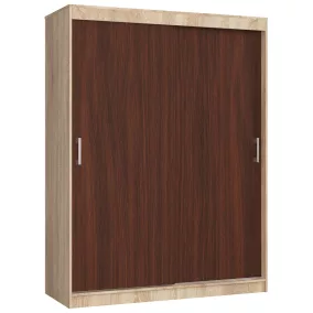   AKORD CLP MONO Tolóajtós szekrény sonoma tölgy/wenge 150 cm