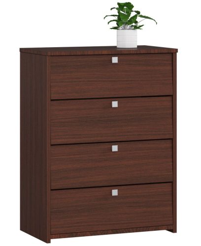 AKORD Klasszikus Billenő Ajtós Cipősszekrény Laminált Wenge 60cm