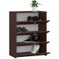 AKORD Klasszikus Billenő Ajtós Cipősszekrény Laminált Wenge 60cm