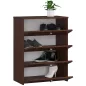   AKORD Klasszikus Billenő Ajtós Cipősszekrény Laminált Wenge 60cm
