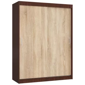   AKORD CLP MONO Tolóajtós szekrény wenge/sonoma tölgy 150 cm