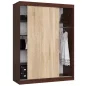   AKORD CLP MONO Tolóajtós szekrény wenge/sonoma tölgy 150 cm