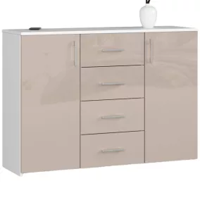 AKORD K45 Cappuccino Magasfényű Komód