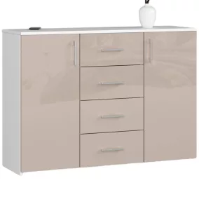 AKORD K45 Cappuccino Magasfényű Komód