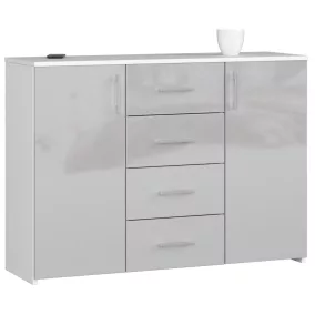 AKORD K45 Modern Komód Metál Magasfényű