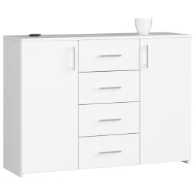 AKORD K45 Klasszikus Laminált Komód Fehér