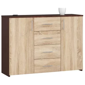 AKORD K45 Klasszikus Komód Laminált Wenge-Sonoma Tölgy