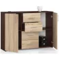 AKORD K45 Klasszikus Komód Laminált Wenge-Sonoma Tölgy