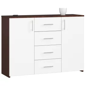 AKORD K45 Wenge-Fehér Komód Laminált ABS-szegéllyel