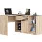  AKORD CLP B-17 Sonoma Tölgy Sarok Íróasztal és Komód Szett