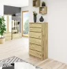 AKORD CLP Artisan Tölgy 6-Fiókos Komód