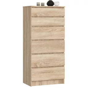 AKORD CLP K60 Sonoma Tölgy Fiókos Komód