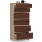 AKORD CLP 6-Fiókos Komód Sonoma Tölgy/Wenge Laminált