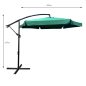   Fancy Garden CYNIA Hatszögletű Kerti Napernyő Poliészter Sötétzöld Dönthető