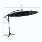Fancy Garden MILIN LED Kerti Napernyő Sötétszürke