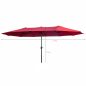   Fancy Garden TILIA Kerti Napernyő Poliészter Piros UV-álló
