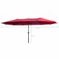   Fancy Garden TILIA Kerti Napernyő Poliészter Piros UV-álló