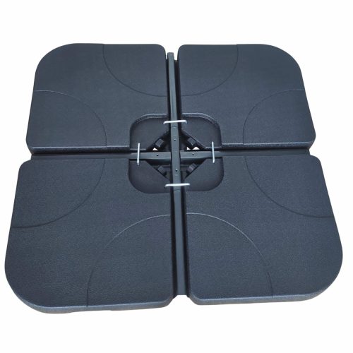 AKORD UB50X50 HDPE Napernyőtalp Fekete