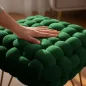 AKORD DOTTY Pufa Welur Butelkowa Zielень Fonott Ülőfelülettel