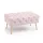 AKORD Madrid Tapicerowana Pufa Welurowa Pudrowy Róż Pikowana