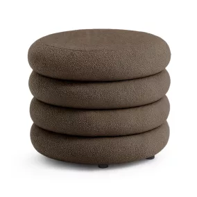 AKORD MOLLIS Tárolós Puff Teddy Barna Organic Modern