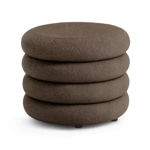 AKORD MOLLIS Tárolós Puff Teddy Barna Organic Modern