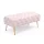 AKORD Monaco Tapicerowana Ławka Welurowa Pudrowy Róż Pikowana