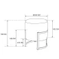   AKORD Porto Tárolós Puff Bársony Púderrózsaszín Ezüst Lábakkal