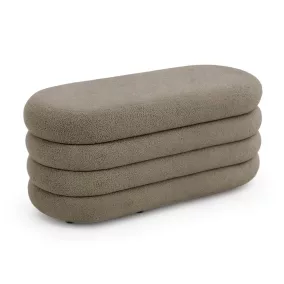 AKORD PUFFO Tárolós Pufa Teddy Mocha Barna