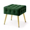 AKORD Furniture Factory QUADRA Pufa Welur Palackzöld Glamour