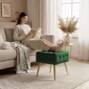 AKORD Furniture Factory QUADRA Pufa Welur Palackzöld Glamour